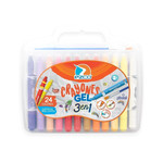 Crayones Ezco Gel Acuarelable X24 + Pincel